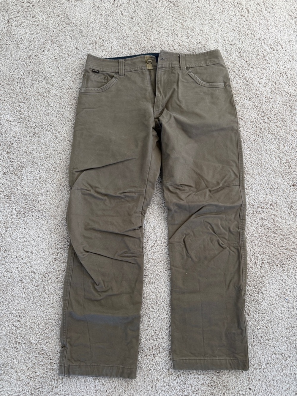 Kuhl Men’s Hot Rydr Full Pant Badlands Khaki 33/30 (flannel lined)